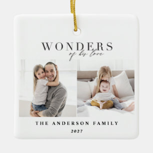 Wunder seiner Liebe religiöse Weihnachten Keramikornament