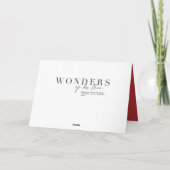 Wunder seiner Liebe religiöses Multifoto Weihnacht Karte (Rückseite)