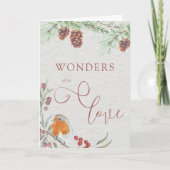 Wunder seiner Liebe Weihnachten Robin und Pine Con (Vorderseite)