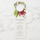 Wunder seines Liebe Weihnachtsfeiertags Flaschenanhänger (Vorderseite)