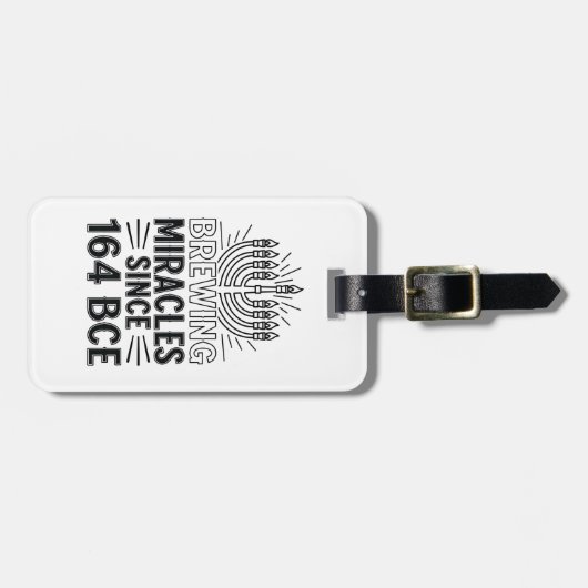 Wunder seit 164 v. u. Z. Hanukkah jüdisch Gepäckanhänger (Vorderseite horizontal)