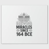 Wunder seit 164 v. u. Z. Hanukkah jüdisch Geschenkpapier (Flach)