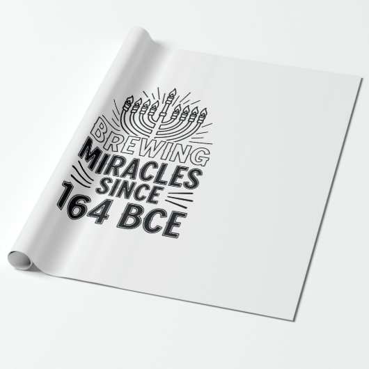 Wunder seit 164 v. u. Z. Hanukkah jüdisch Geschenkpapier (Ungerollt)