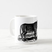 Wunder-Tal-eigenwilliger Esel Kaffeetasse (Vorderseite Links)