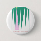 Wunder über den Weihnachtsbaum der Jahreszeit Button (Vorderseite)