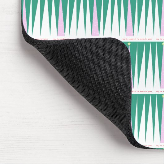 Wunder über den Weihnachtsbaum der Jahreszeit Mousepad (Ecke)