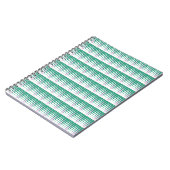 Wunder über den Weihnachtsbaum der Jahreszeit Notizblock (Linke Seite)