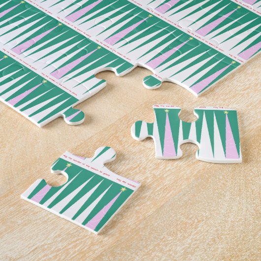 Wunder über den Weihnachtsbaum der Jahreszeit Puzzle (Seite)