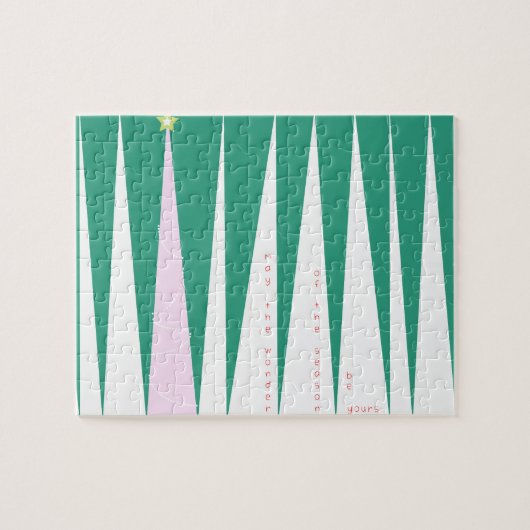 Wunder über den Weihnachtsbaum der Jahreszeit Puzzle (Horizontal)