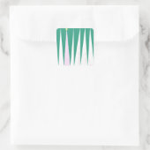 Wunder über den Weihnachtsbaum der Jahreszeit Quadratischer Aufkleber (Tasche)