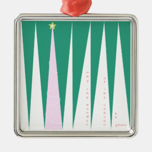 Wunder über den Weihnachtsbaum der Jahreszeit Silbernes Ornament