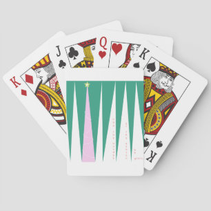 Wunder über den Weihnachtsbaum der Jahreszeit Spielkarten