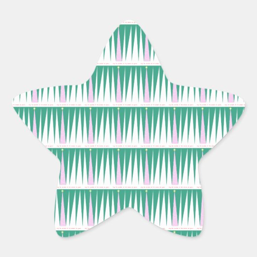 Wunder über den Weihnachtsbaum der Jahreszeit Stern-Aufkleber (Vorderseite)