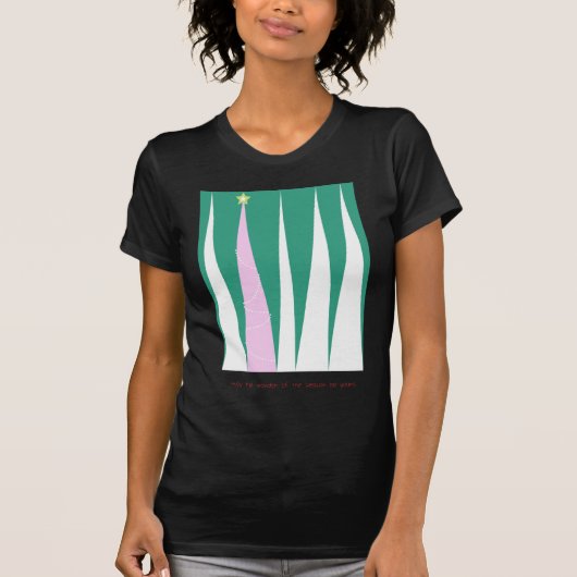 Wunder über den Weihnachtsbaum der Jahreszeit T-Shirt (Vorderseite)