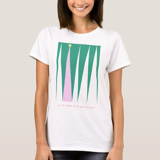 Wunder über den Weihnachtsbaum der Jahreszeit T-Shirt (Vorderseite)