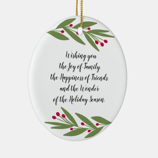 Wunder über die Urlaubssaison Keramik Ornament (Rechts)