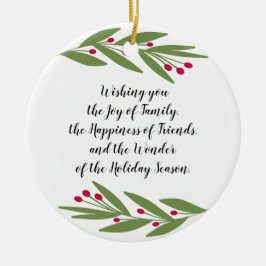 Wunder über die Urlaubssaison Keramik Ornament