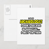 Wunder und Archäologen ... Funny Postkarte (Vorne/Hinten)