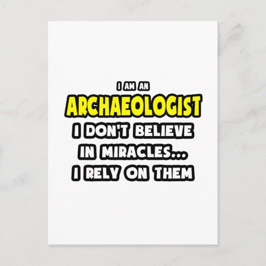 Wunder und Archäologen ... Funny Postkarte (Vorderseite)
