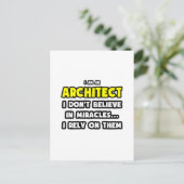 Wunder und Architekten ... Funny Postkarte (Stehend Vorderseite)