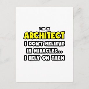 Wunder und Architekten ... Funny Postkarte