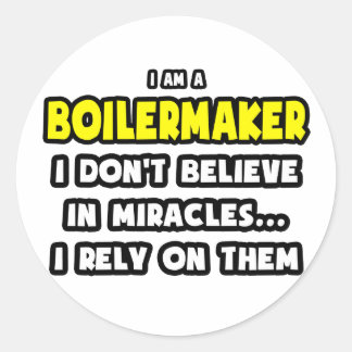 Wunder und Boilermakers ... Funny Runder Aufkleber