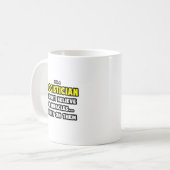 Wunder und Logistiker ... Funny Kaffeetasse (Vorderseite Links)