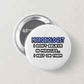 Wunder und Mikrobiologen Button (Vorne & Hinten)