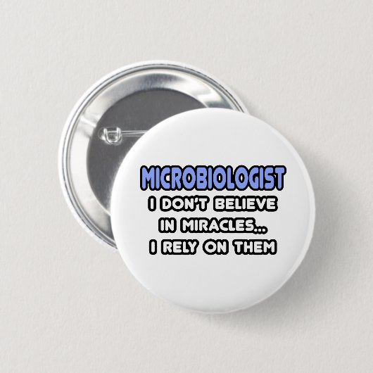 Wunder und Mikrobiologen Button (Vorne & Hinten)