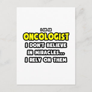 Wunder und Onkologen ... Funny Postkarte