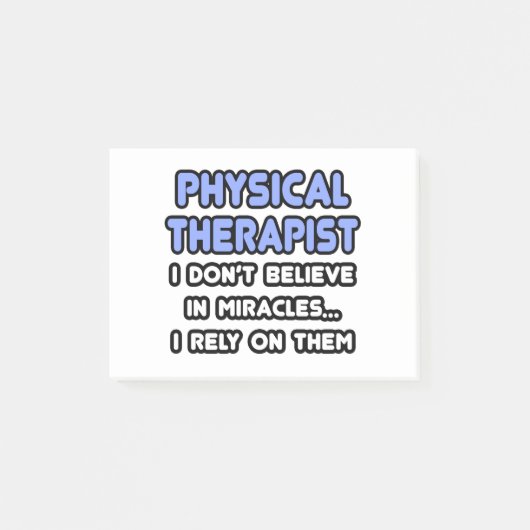 Wunder und Physiotherapeuten Post-it Klebezettel (Vorderseite)
