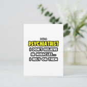 Wunder und Psychiater... Funny Postkarte (Stehend Vorderseite)