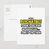 Wunder und Psychiater... Funny Postkarte (Vorne/Hinten)