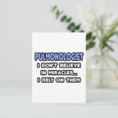 Wunder und Pulmonologen Postkarte (Stehend Vorderseite)