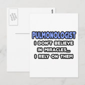 Wunder und Pulmonologen Postkarte (Vorne/Hinten)