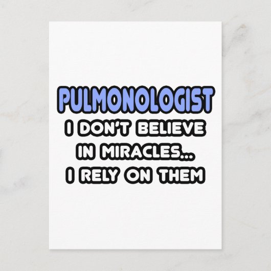 Wunder und Pulmonologen Postkarte (Vorderseite)