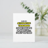 Wunder und Sporttrainer ... Funny Postkarte (Stehend Vorderseite)