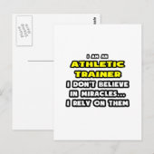 Wunder und Sporttrainer ... Funny Postkarte (Vorne/Hinten)
