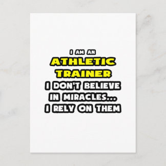Wunder und Sporttrainer ... Funny Postkarte