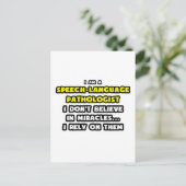 Wunder und sprachliche Pathologen Postkarte (Stehend Vorderseite)