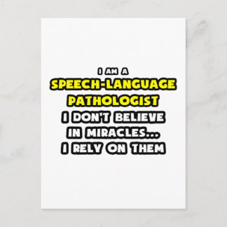 Wunder und sprachliche Pathologen Postkarte
