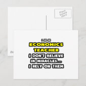 Wunder und Wirtschaftslehrer ... Funny Postkarte (Vorne/Hinten)