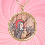 Wunder von Bl. Imelda Lambertini (Detail; VVP 010) Vergoldete Kette<br><div class="desc">Geboren in eine edle Familie von Bologna, Italien, war der Selige Imelda Lambertini (1322-1333) ein vortrefflich religiöses Kind, das den Heiligen Agnes von Rom gewidmet war; Maria, Königin des Himmels; und der Heilige Eucharistie. Im Alter von fünf Jahren baute sie ein Oratorium in ihrer Zuhause. Im Alter von neun Jahren...</div>