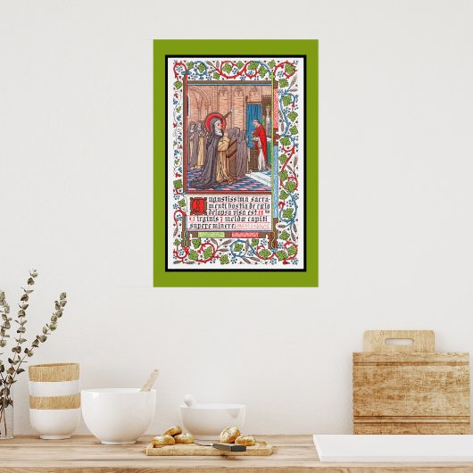 Wunder von Bl. Imelda Lambertini (VVP 010) Poster (Küche)