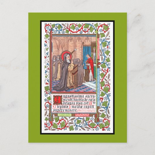 Wunder von Bl. Imelda Lambertini (VVP 010) Postkarte (Vorderseite)