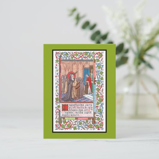 Wunder von Bl. Imelda Lambertini (VVP 010) Postkarte (Stehend Vorderseite)