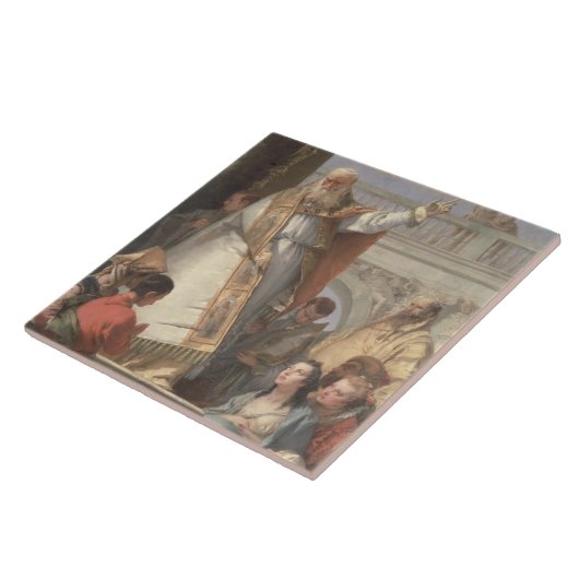 Wunder von St Patrick, c.1746 (Öl auf Leinwand) Fliese (Seite)