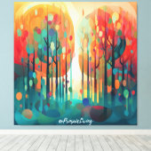 Wunder Wald 3 Leinwanddruck (Insitu (Holzboden))