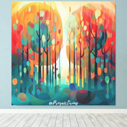 Wunder Wald 3 Leinwanddruck (Insitu (Holzboden))