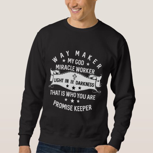Wunder, was die Arbeiter versprechen Christlich zu Sweatshirt (Vorderseite)